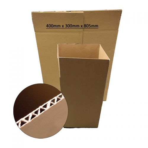 Single Wall 400mm x 300mm x 805mm cardboard box