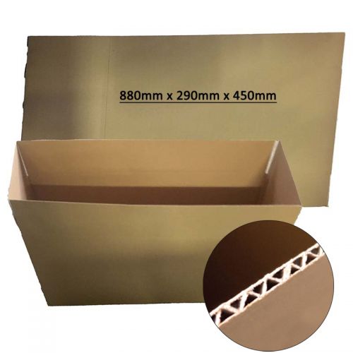 Single Wall (880mm x 290mm x 450mm) Cardboard Box