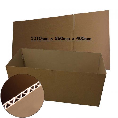 Single Wall 1010 x 260 x 400mm cardboard box Printed