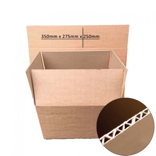 Single Wall 350mm x 275mm x 250mm cardboard box